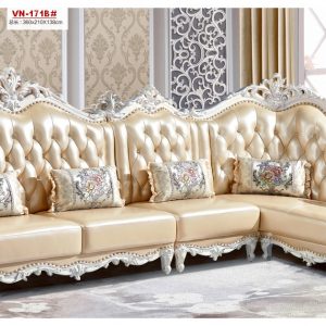 BỘ SOFA GÓC TÂN CỔ ĐIỂN MÀU KEM MÃ VN-171A#