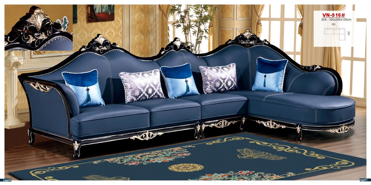 BỘ SOFA GÓC TÂN CỔ ĐIỂN MÃ VN-916#