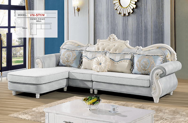 BỘ SOFA GÓC TÂN CỔ ĐIỂN VN-ST17#