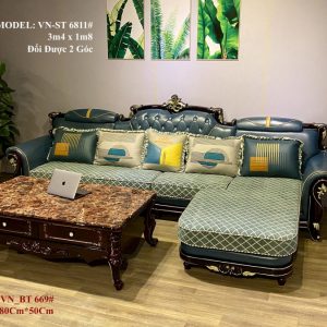 Mẫu thiết kế nội thất sofa tân cổ điển VN-ST6811