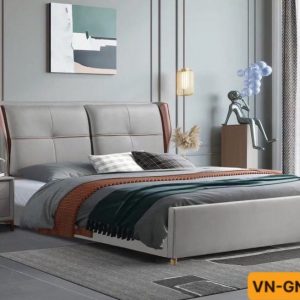 Giường ngủ nhập khẩu bằng da hiện đại mã vn-gn2039