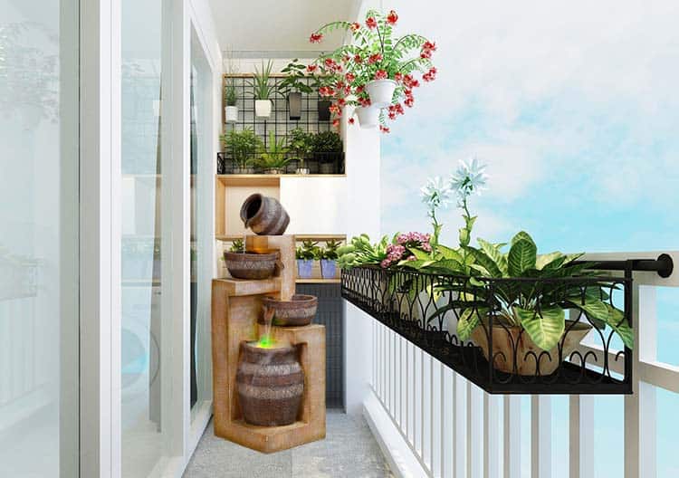 Sử dụng thác nước phong thủy