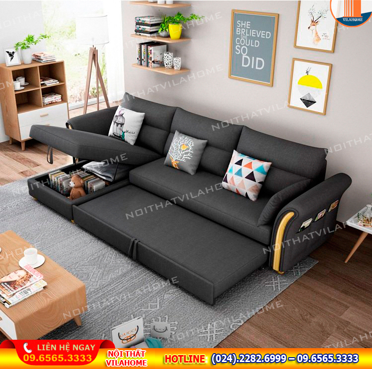 Ghế sofa giường đa năng góc chữ L