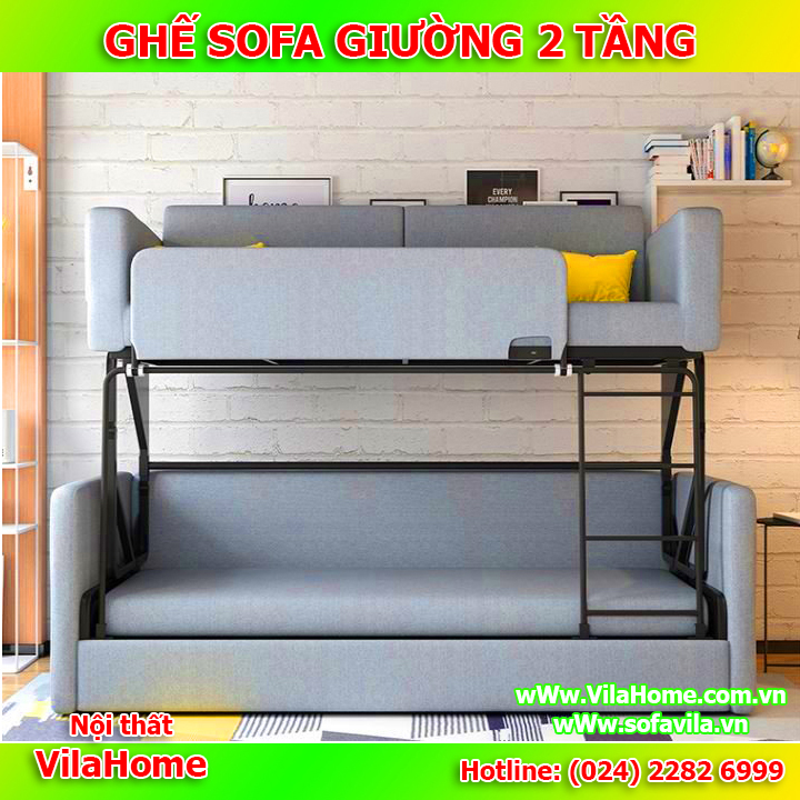 Mẫu sofa giường 2 tầng đa năng