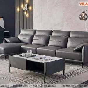 Mẫu sofa góc da cao cấp kiểu dáng Châu Âu