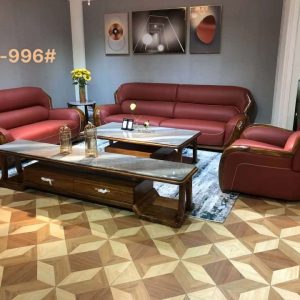 Bộ sofa tân cổ điển màu đỏ mận VN-996#