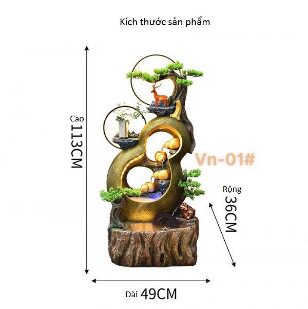 Thác nước phong thủy hồ lô