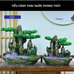 Tiểu cảnh hòn non bộ để bàn